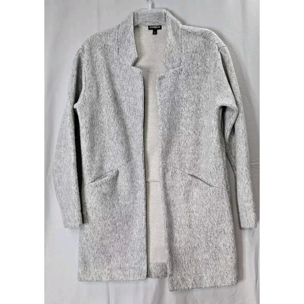 Express Women's Gray‎ Jacket XS Open